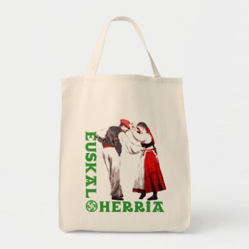Euskal Herria: Traditional Basque Dancers  Tote Bag by RWdesigning at Zazzle