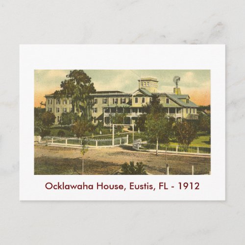 EUSTIS FL Ocklawaha House 1912 Postcard