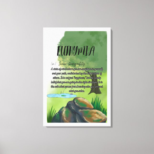 Euthymia Stretched Canvas Print (Front)