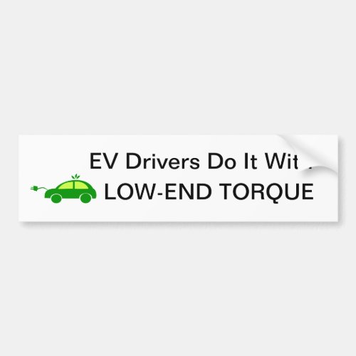 EV Drivers Do It Bumper Sticker