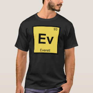 Ev - Everett Washington Chemistry Periodic Table T-Shirt