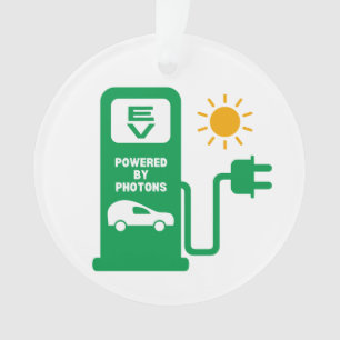 EV Powered by Photons Acrylic Ornament 