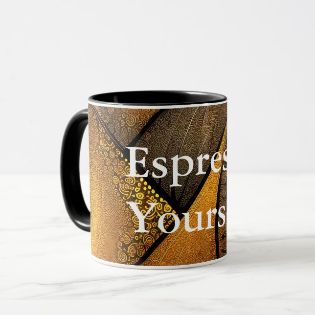 Eva 1 Abstract Design Combo Mug (Front Left)