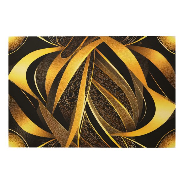 Eva 4 Abstract Design Wood Wall Art (Front)