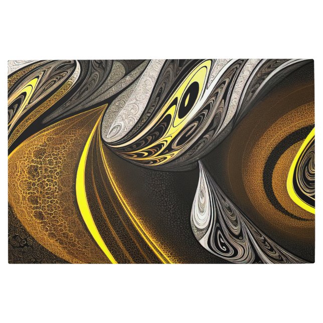Eva 5 Abstract Design Metal Wall Art (Front)