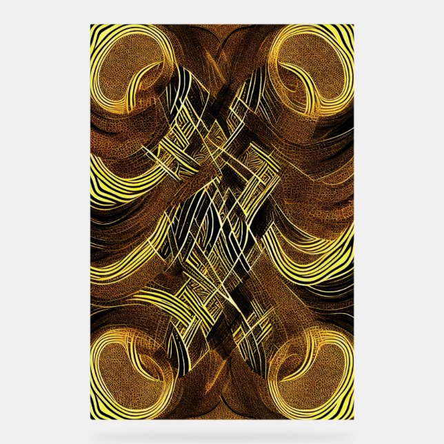 Eva 6 Abstract Design Acrylic Sign (Front)