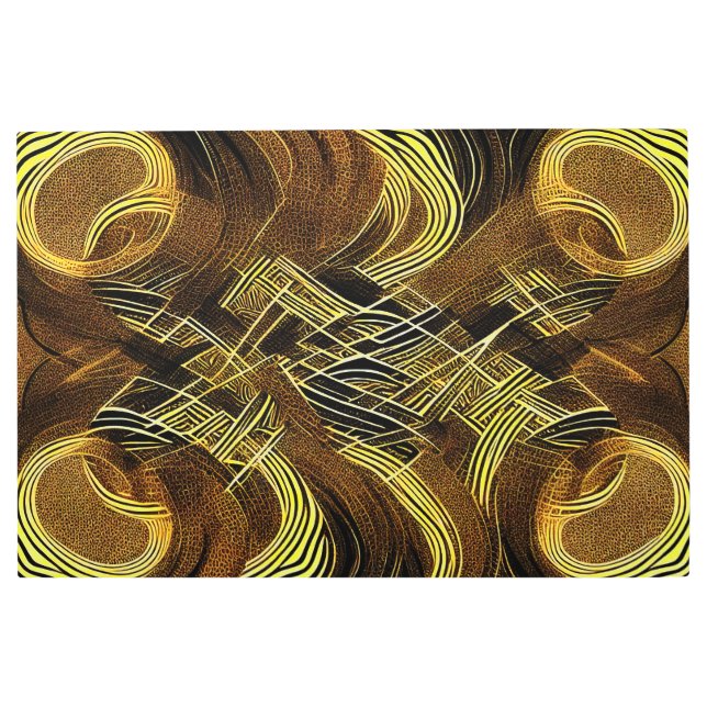 Eva 6 Abstract Design Metal Wall Art (Front)