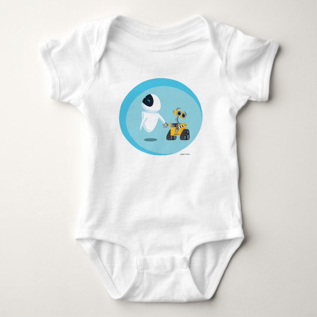 EVA and WALL-E Baby Bodysuit (Front)