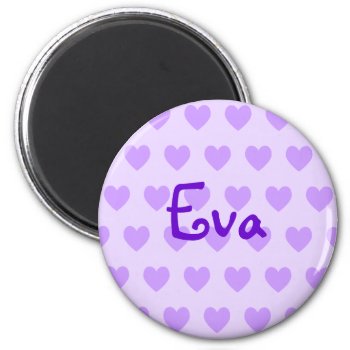 Eva In Purple Magnet by purplestuff at Zazzle