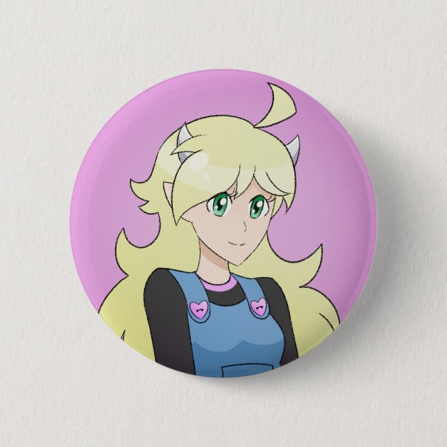 Eva Lightheart the Draconic Humanoid button  (Front)