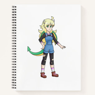 Eva Lightheart the Draconic Humanoid notebook 