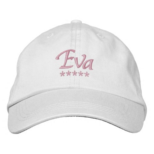 Eva Name Embroidered Baseball Cap