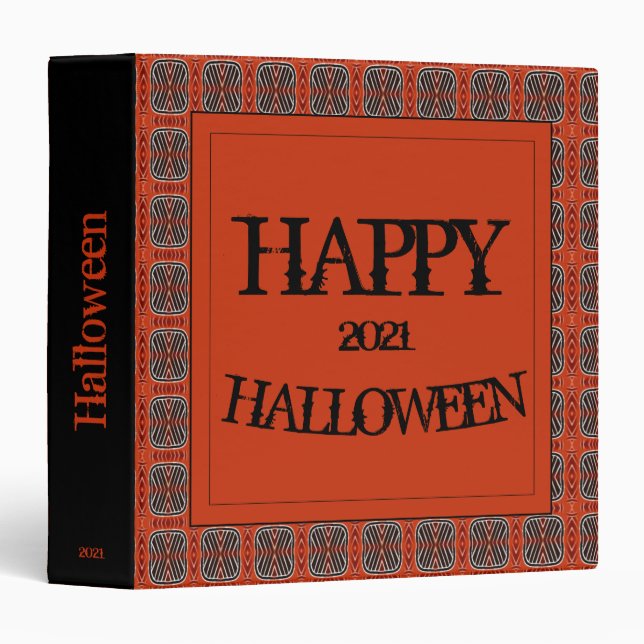 Evan Halloween Scrapbook Binder (Front/Spine)