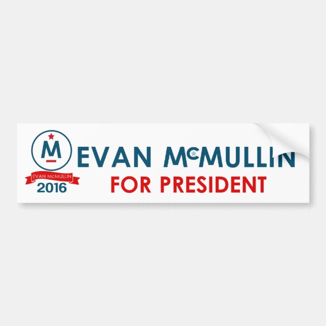 Evan McMullin for President Bumper Sticker (Front)