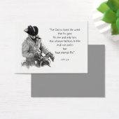 EVANGELISM CARD: PENCIL ART: BIBLE 3:16 (Desk)