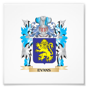 Evans Coat of Arms - Family Crest Photo Print