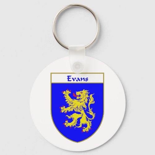 Evans Coat of ArmsFamily Crest Wales Keychain