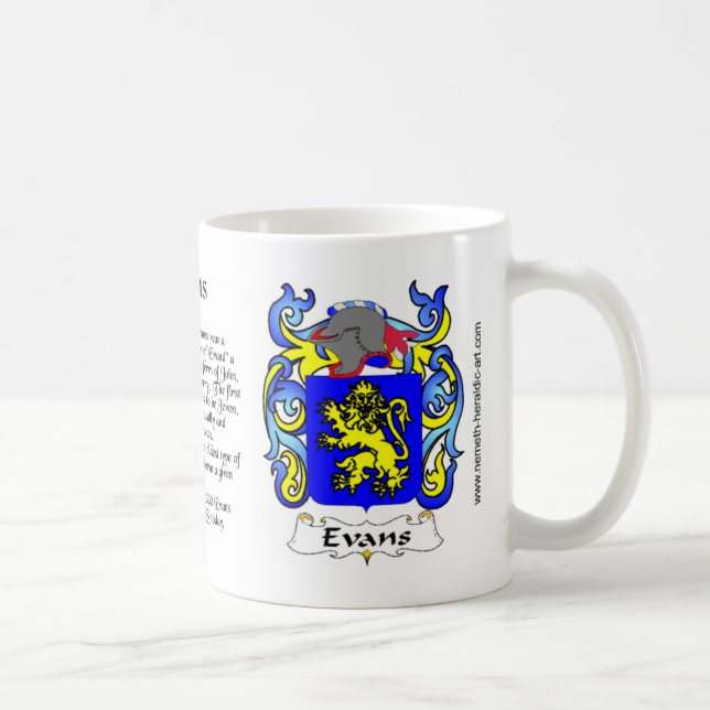 Evans Family Crest mug (Right)