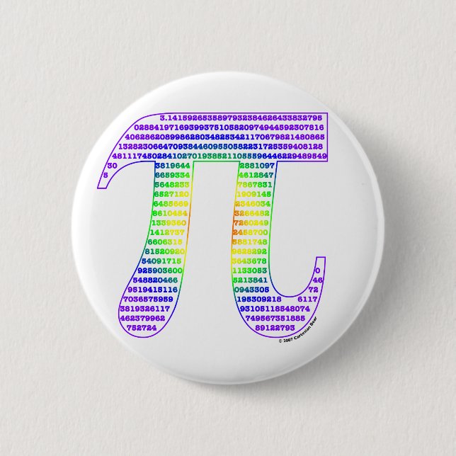 Evan's Pi #1 Pinback Button (Front)