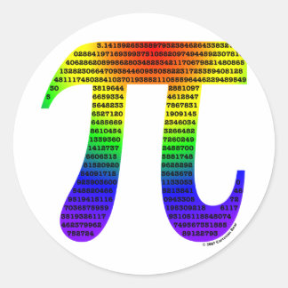 Evan's Pi #2 Classic Round Sticker