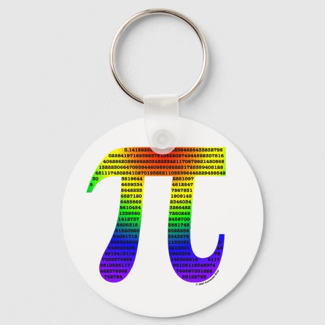 Evan's Pi #2 Keychain (Front)