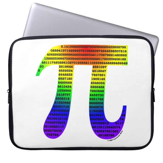 Evan's Pi #2 Laptop Sleeve (Front)