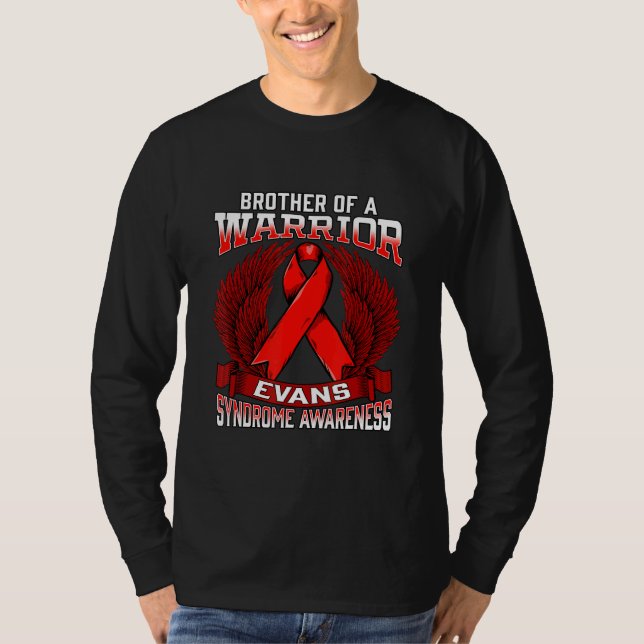 Evans Syndrome Awareness Brother Support Ribbon T-Shirt (Front)