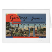 Evanston, Illinois - Large Letter Scenes (Front Horizontal)