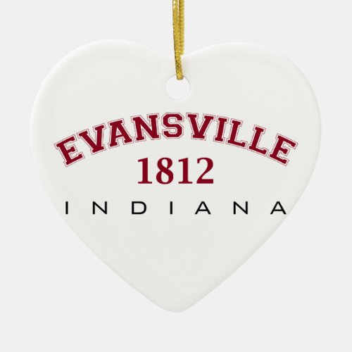 Evansville IN _ 1812 Ceramic Ornament