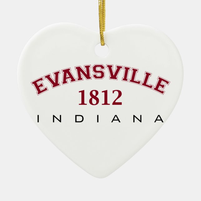 Evansville, IN - 1812 Ceramic Ornament (Front)