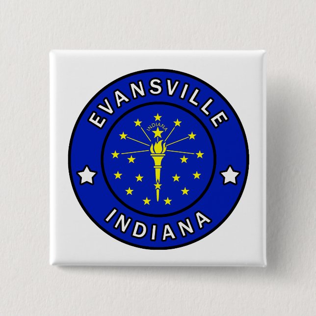 Evansville Indiana Button (Front)