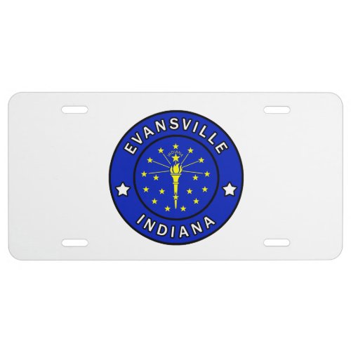 Evansville Indiana License Plate