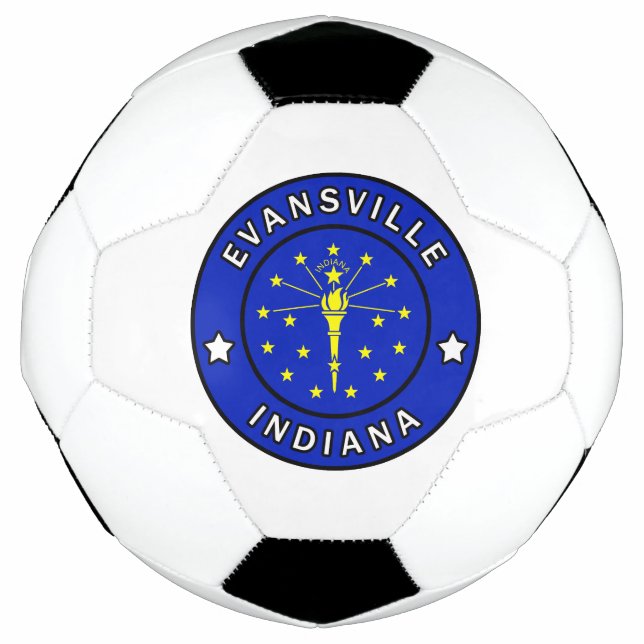 Evansville Indiana Soccer Ball (Front)