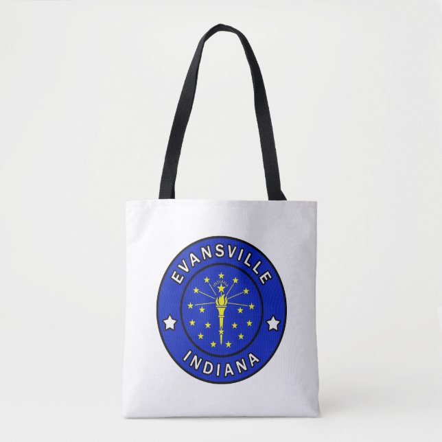 Evansville Indiana Tote Bag (Front)
