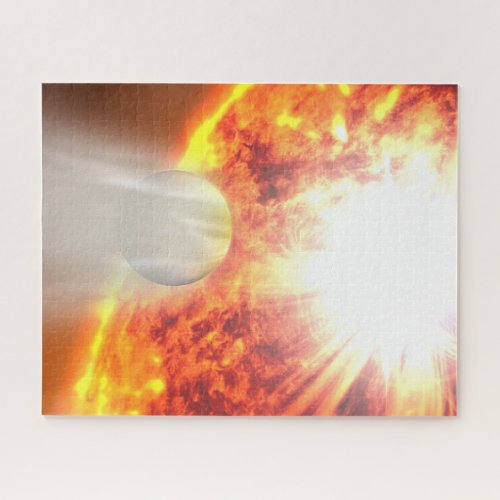 Evaporation Of Hd 189733bs Atmosphere Jigsaw Puzzle