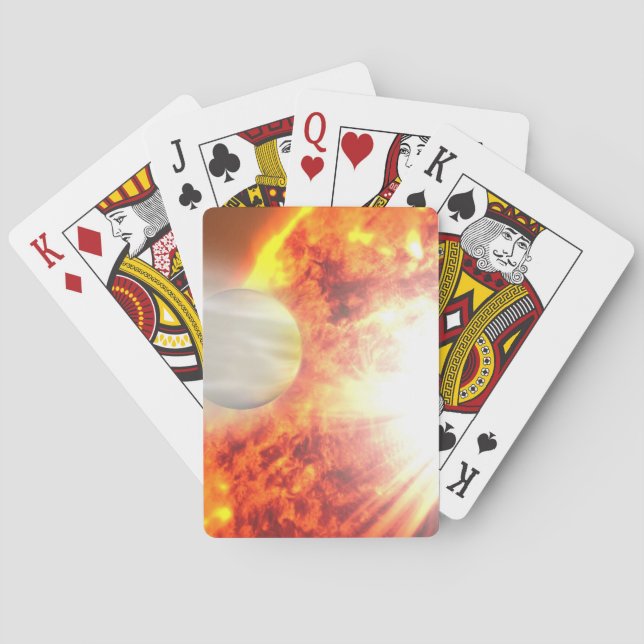 Evaporation Of Hd 189733b's Atmosphere Poker Cards (Back)