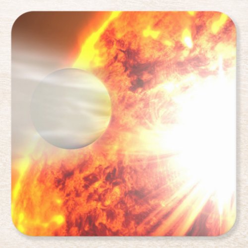 Evaporation Of Hd 189733bs Atmosphere Square Paper Coaster