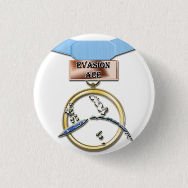 Evasion Ace medal button (Front)
