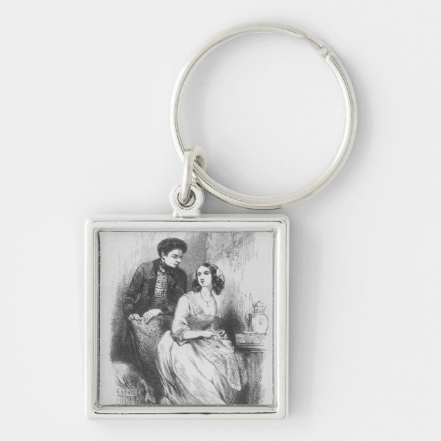 Eve and David Sechard Keychain (Front)