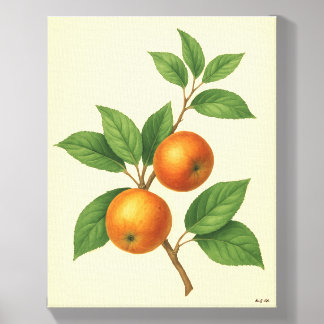 Eve and Sofie Apple Print Canvas Photo Tile