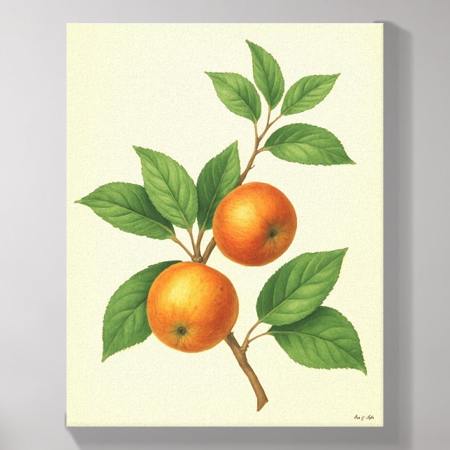 Eve and Sofie Apple Print Canvas Photo Tile (Front Set)