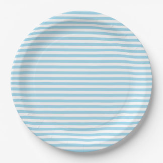 Eve and Sofie Blue Striped Paper Plates