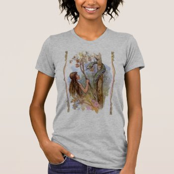 Eve And The Serpent T-shirt by justcrosses at Zazzle