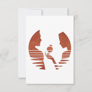 Eve Hands An Apple To Adam, Grunge Version 3/3 Thank You Card