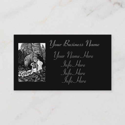 Customizable Eve In The Garden Business Cards