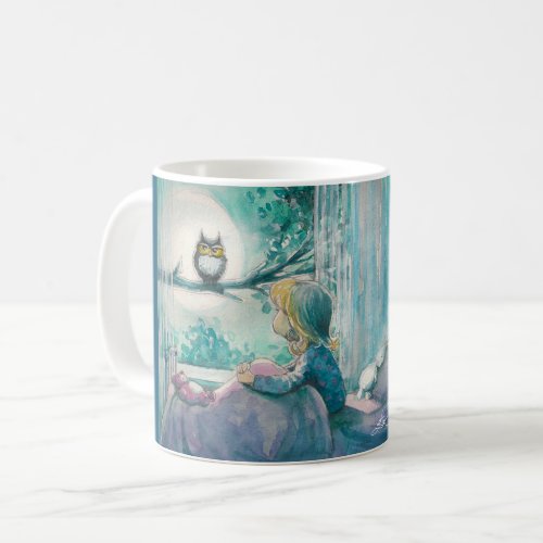 EVE Painted Good Night Owl     Coffee Mug