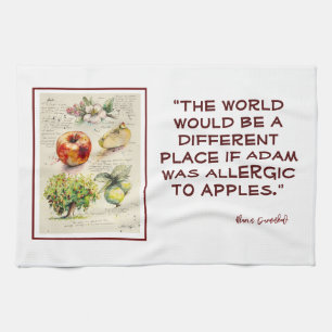 EVE Painted  Illustration of Apple         Kitchen Towel