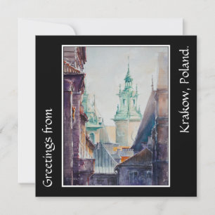 EVE Painted Krakow, Poland Old Town Card