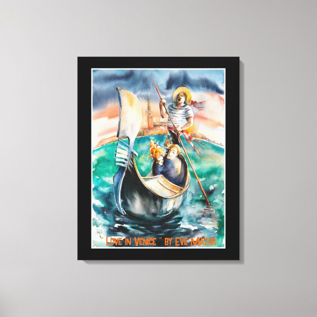 EVE Painted Love in Venice, Italy   Canvas Print (Front)