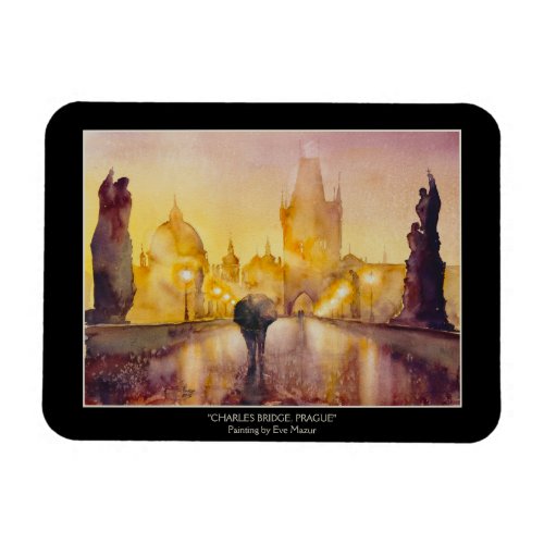 EVE Painted Prague  Postcard Magnet